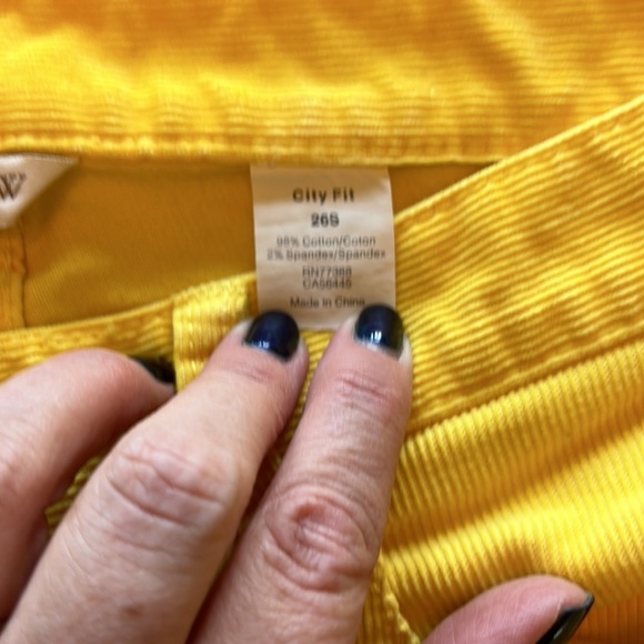 J. Crew Yellow Straight Leg Pants - Picture 3 of 4